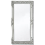 
  
  Wall Mirror Baroque Style 39.4"x19.7" White
  
