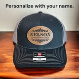 
  
  Personalized Leather Trucker Hat
  
