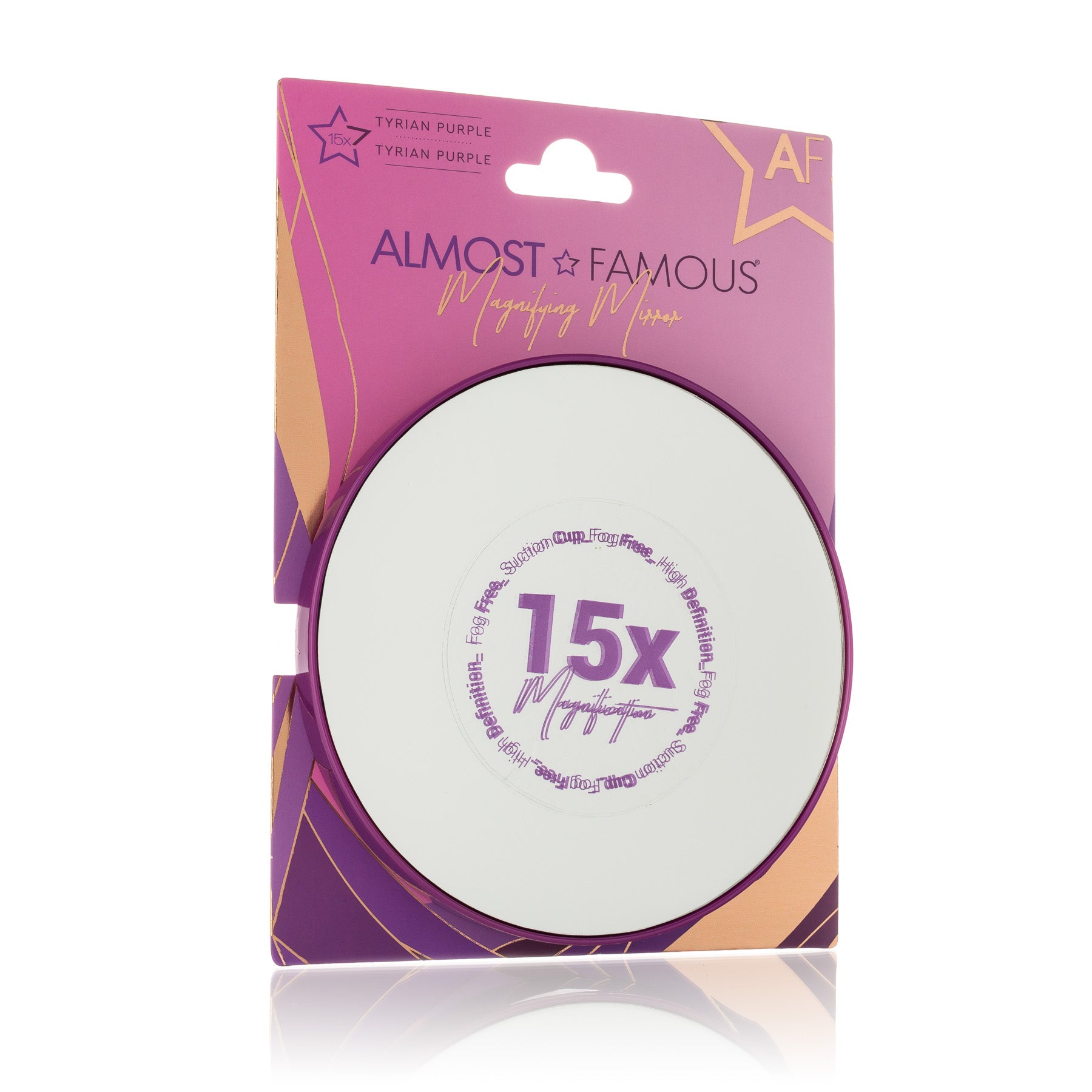 
  
  Almost Famous 15x Mirrors w/ suction cup backing and vibrant colorways
  
