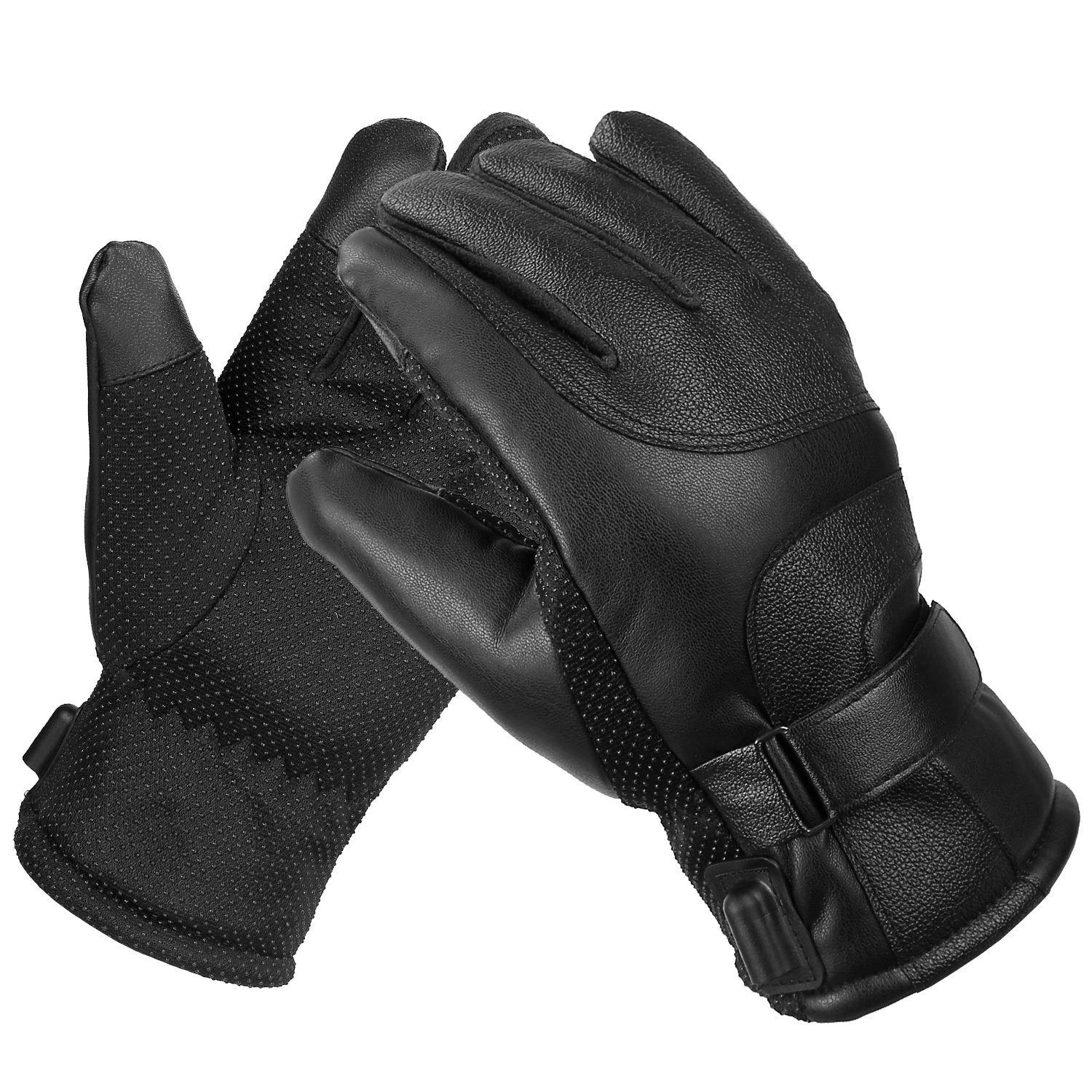 
  
  Electric Heated Gloves USB Plug Touchscreen Thermal Gloves Leather
  
