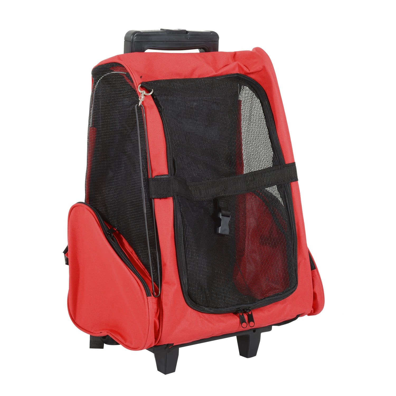 
  
  PawHut-caja de equipaje para mascotas, mochila para perros y gatos, rueda rodante
  
